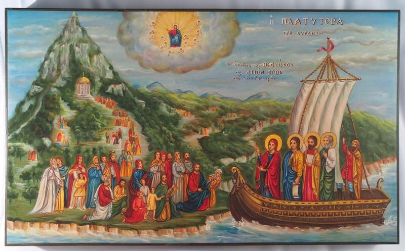 Ankunft der Allheiligen Gottesmutter auf Athos