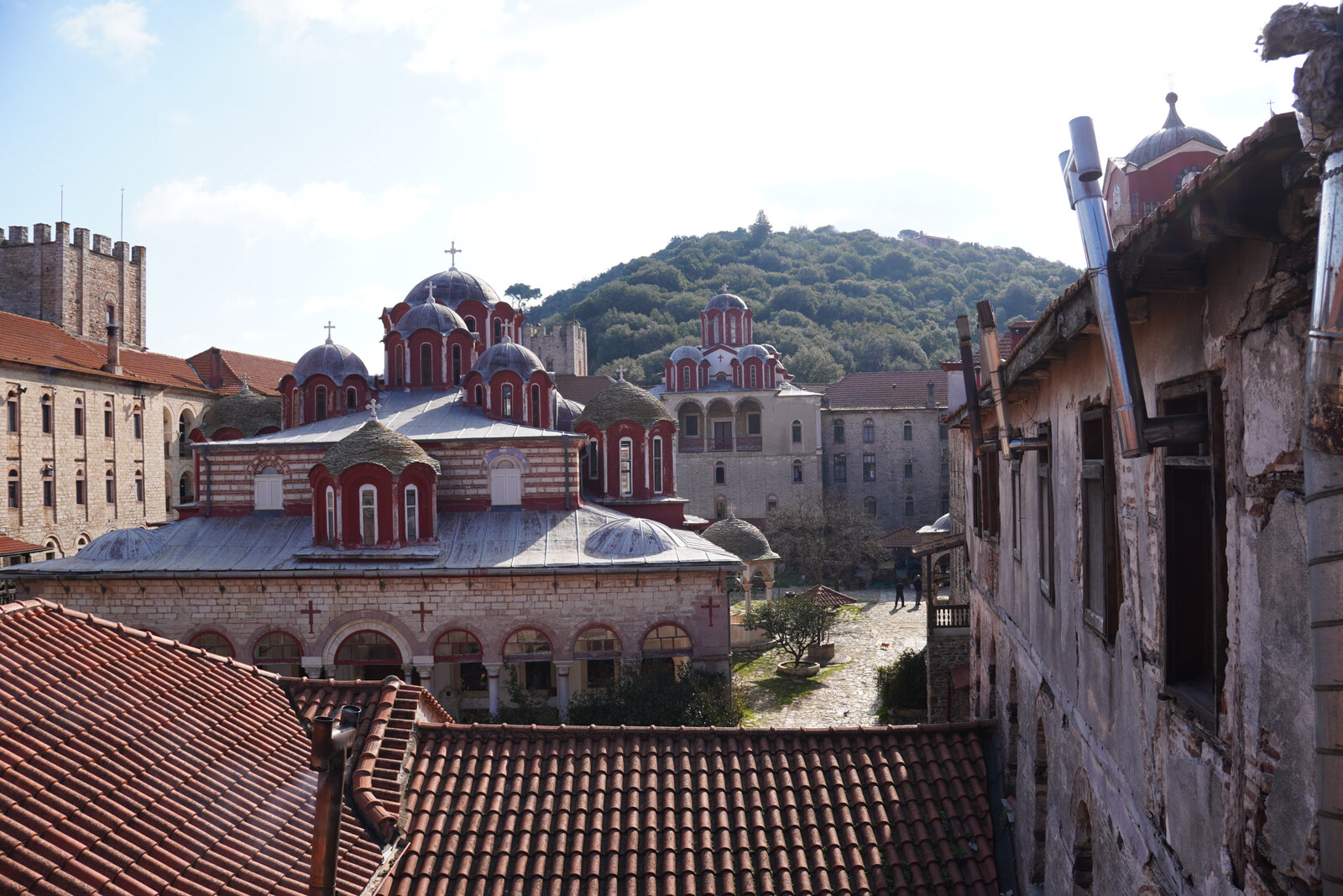 Blick über die Klosterdächer